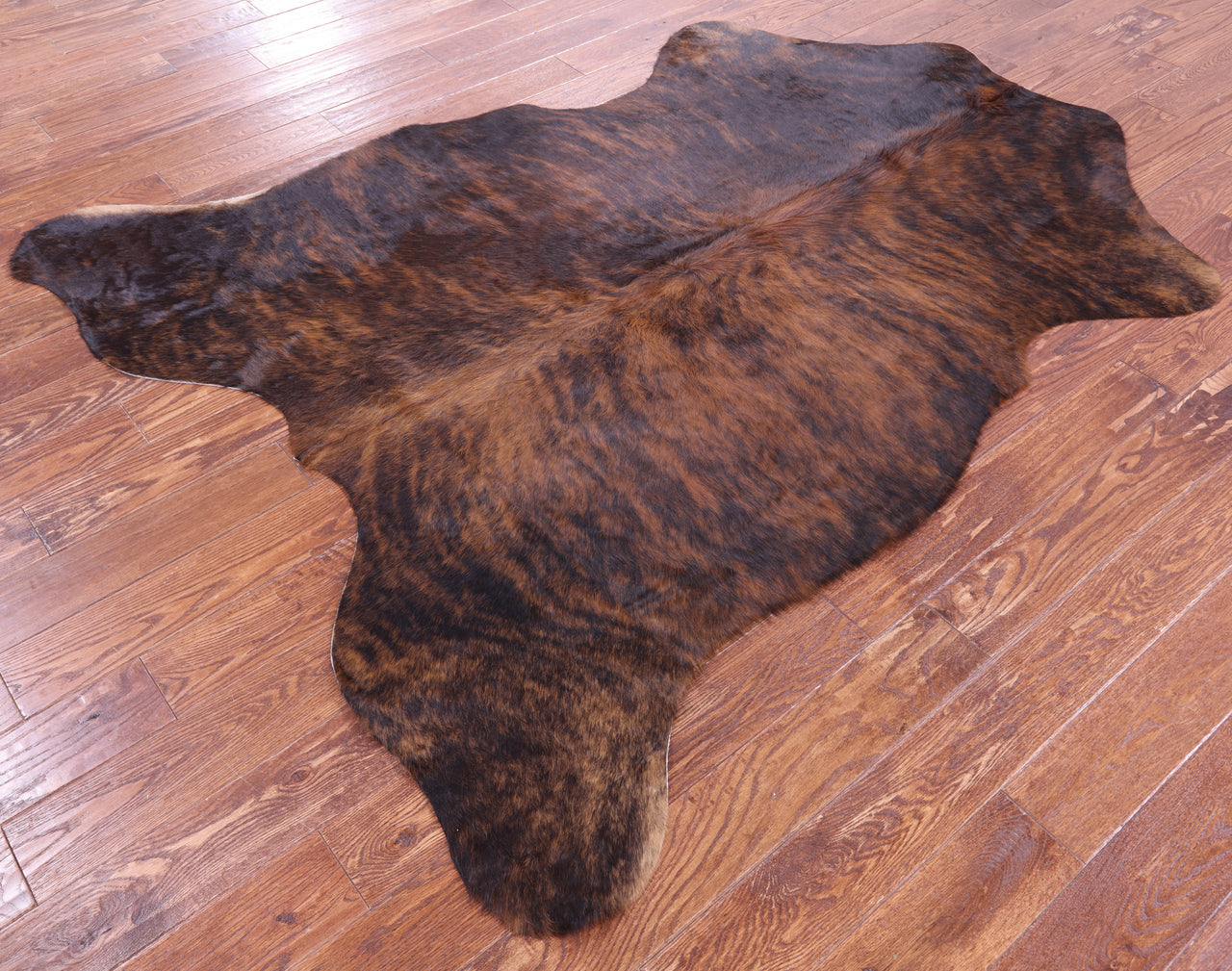 Brindle Natural Cowhide Rug - X-Large 7'0"H x 5'11"W