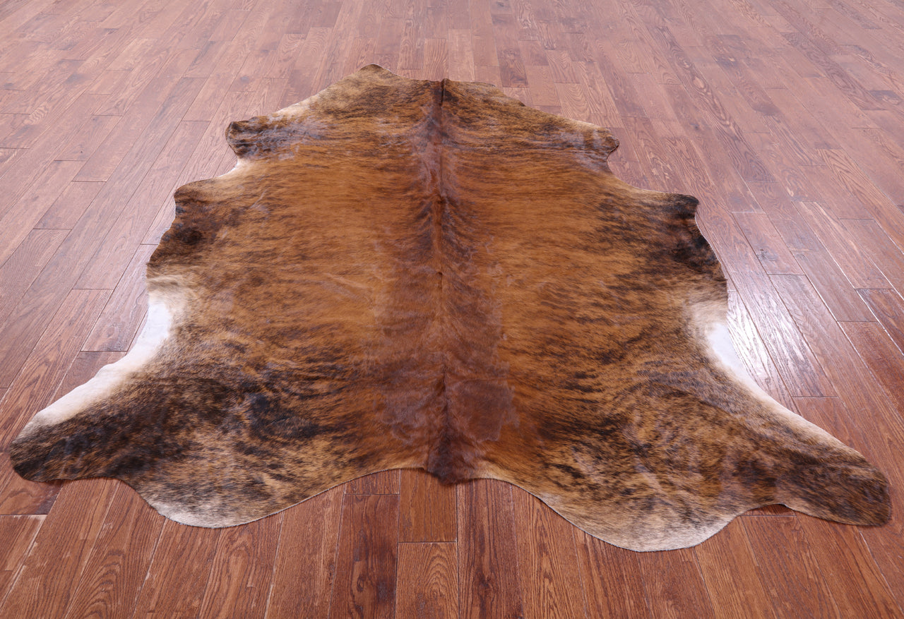 Brindle Natural Cowhide Rug - XX-Large 8'0"H x 6'9"W