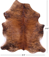 Thumbnail for Brindle Natural Cowhide Rug - XX-Large 8'0