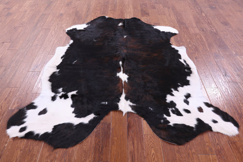 Tricolor Natural Cowhide Rug - Large 6'7