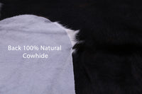 Thumbnail for Tricolor Natural Cowhide Rug - Large 6'7