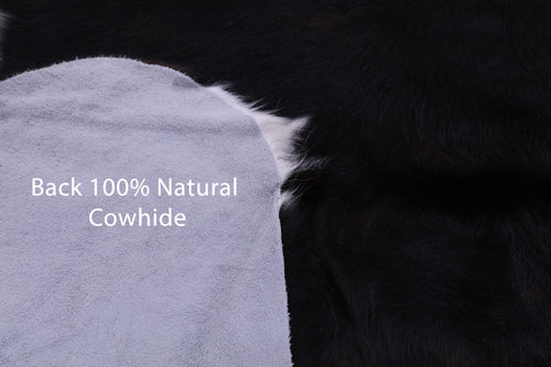 Tricolor Natural Cowhide Rug - Large 6'7