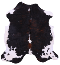 Thumbnail for Tricolor Natural Cowhide Rug - Large 6'7