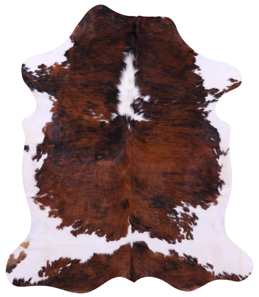 Tricolor Natural Cowhide Rug - X-Large 7'6"H x 6'6"W