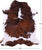 Tricolor Natural Cowhide Rug - X-Large 7'6"H x 6'6"W