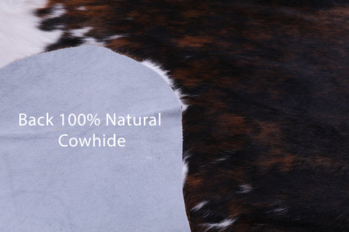 Tricolor Natural Cowhide Rug - X-Large 7'5