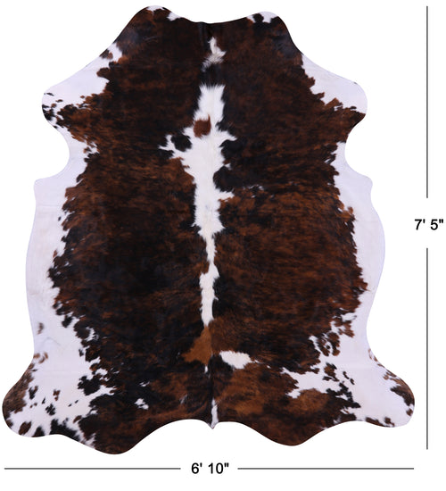 Tricolor Natural Cowhide Rug - X-Large 7'5