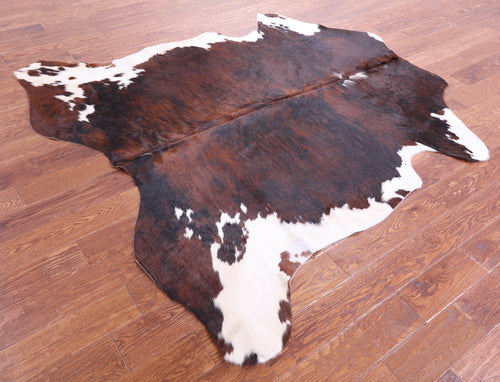 Tricolor Natural Cowhide Rug - Large 6'7