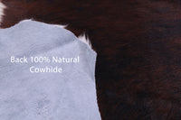 Thumbnail for Tricolor Natural Cowhide Rug - Large 6'7