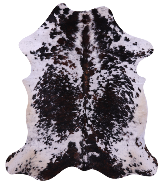 Salt & Pepper Natural Cowhide Rug - XLarge 7'5"H x 6'4"W