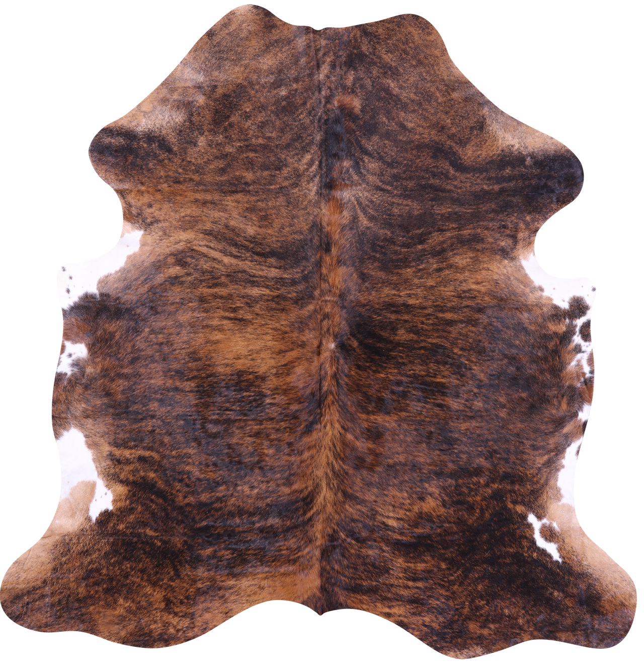 Brindle Natural Cowhide Rug - Large 6'8"H x 6'5"W