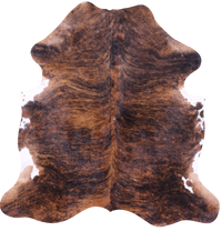 Thumbnail for Brindle Natural Cowhide Rug - Large 6'8