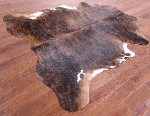 Brindle Natural Cowhide Rug - Large 6'8