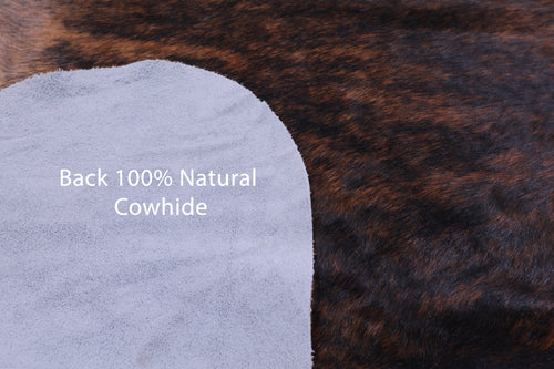 Brindle Natural Cowhide Rug - Large 6'8
