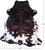 Tricolor Natural Cowhide Rug - X-Large 7'4"H x 6'8"W
