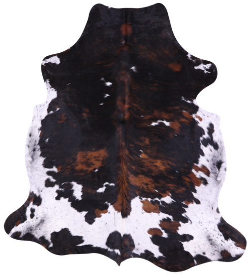 Tricolor Natural Cowhide Rug - X-Large 7'4