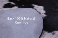 Thumbnail for Tricolor Natural Cowhide Rug - X-Large 7'4