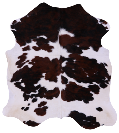 Tricolor Natural Cowhide Rug - Large 6'5