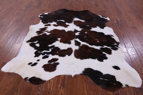 Tricolor Natural Cowhide Rug - Large 6'5