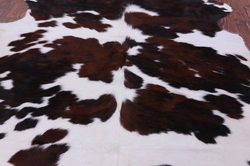 Tricolor Natural Cowhide Rug - Large 6'5