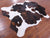 Tricolor Natural Cowhide Rug - X-Large 7'1"H x 6'0"W