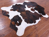 Thumbnail for Tricolor Natural Cowhide Rug - X-Large 7'1