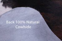 Thumbnail for Tricolor Natural Cowhide Rug - X-Large 7'1