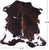 Tricolor Natural Cowhide Rug - Large 6'5"H x 6'3"W