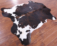 Thumbnail for Tricolor Natural Cowhide Rug - Large 6'5