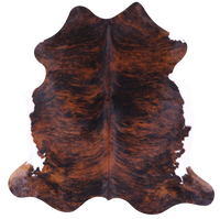 Thumbnail for Brindle Natural Cowhide Rug - X-Large 7'3