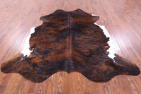 Thumbnail for Brindle Natural Cowhide Rug - X-Large 7'3