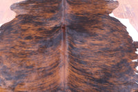 Thumbnail for Brindle Natural Cowhide Rug - X-Large 7'3