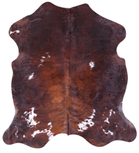 Thumbnail for Brown Natural Cowhide Rug - Large 6'10