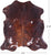 Brown Natural Cowhide Rug - Large 6'10"H x 6'2"W