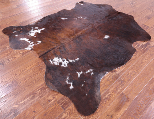 Brown Natural Cowhide Rug - Large 6'10