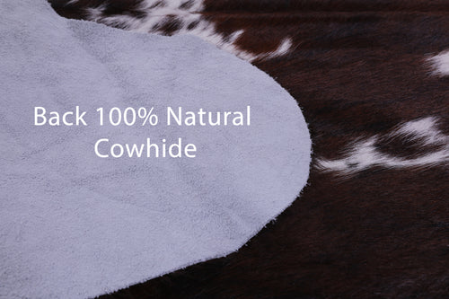 Brown Natural Cowhide Rug - Large 6'10