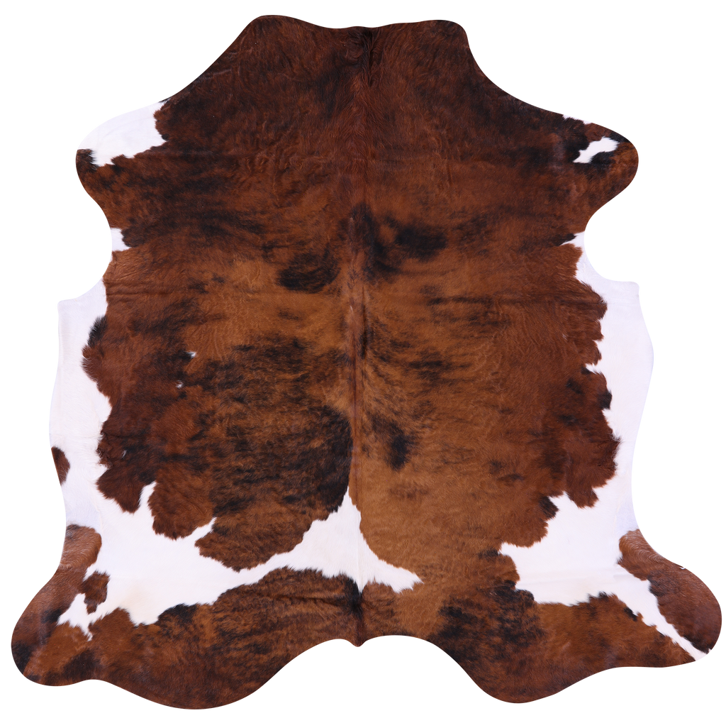 Brindle Natural Cowhide Rug - Medium 6'3"H x 6'2"W