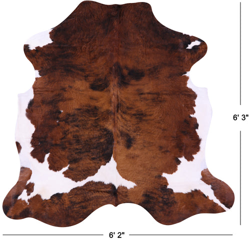Brindle Natural Cowhide Rug - Medium 6'3