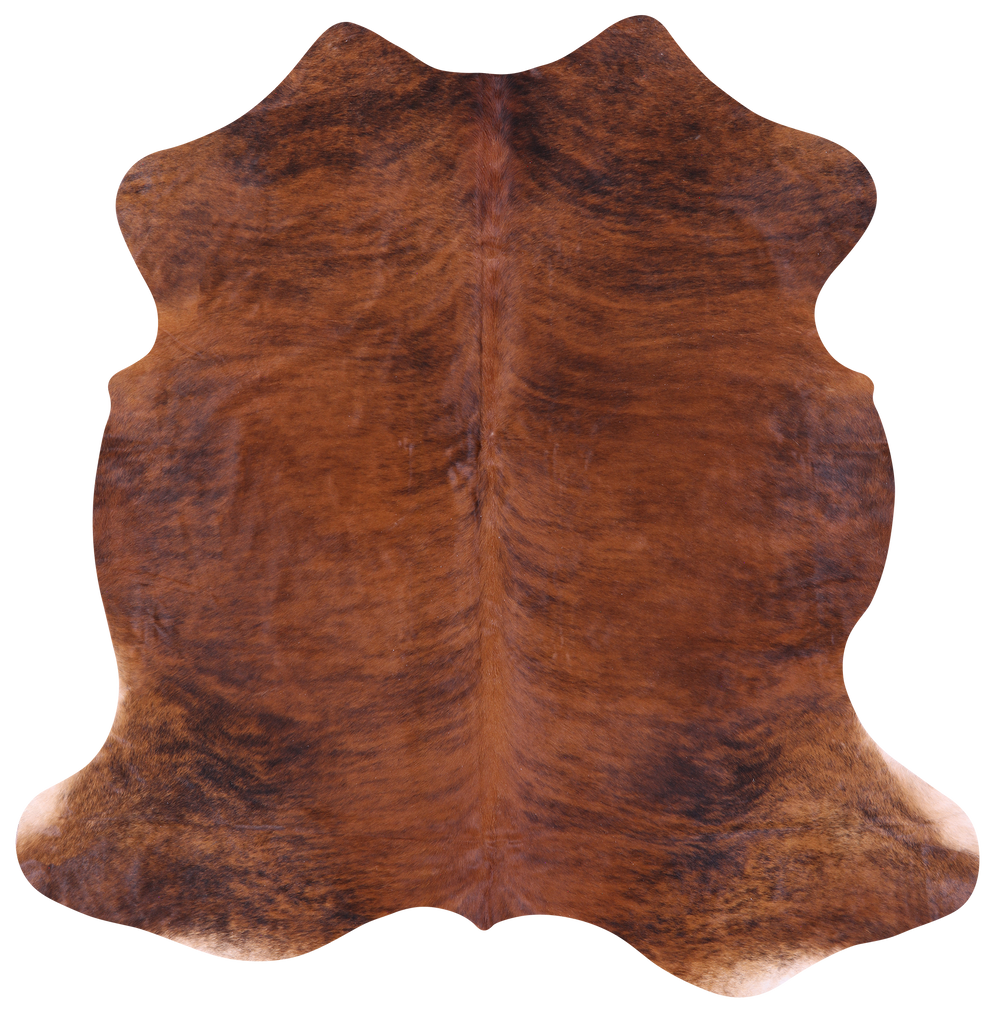 Brindle Natural Cowhide Rug - Large 6'9"H x 6'7"W