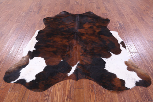 Tricolor Natural Cowhide Rug - Large 6'5