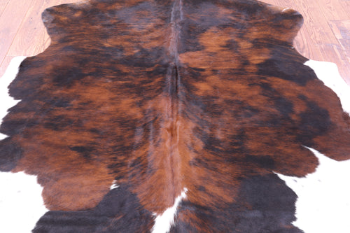 Tricolor Natural Cowhide Rug - Large 6'5
