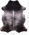 Grey Brindle Natural Cowhide Rug - XX-Large 7'9"H x 6'7"W