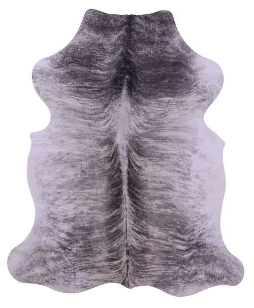 Grey Brindle Natural Cowhide Rug - Large 6'11