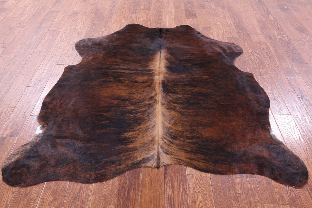 Brindle Natural Cowhide Rug - Medium 5'11"H x 5'8"W