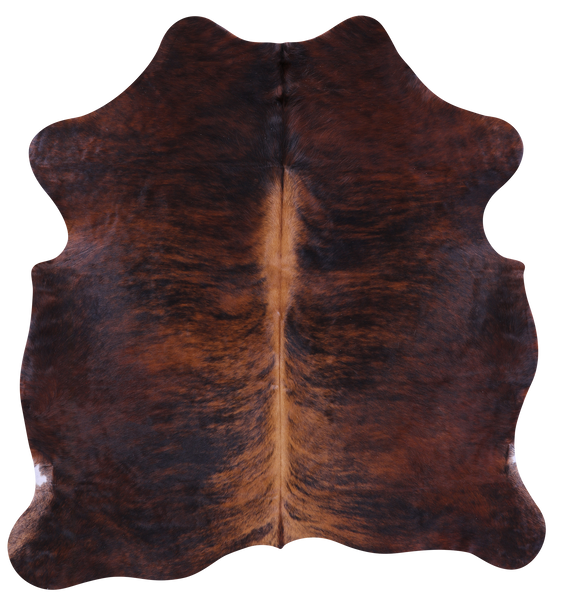 Brindle Natural Cowhide Rug - Medium 5'11"H x 5'8"W