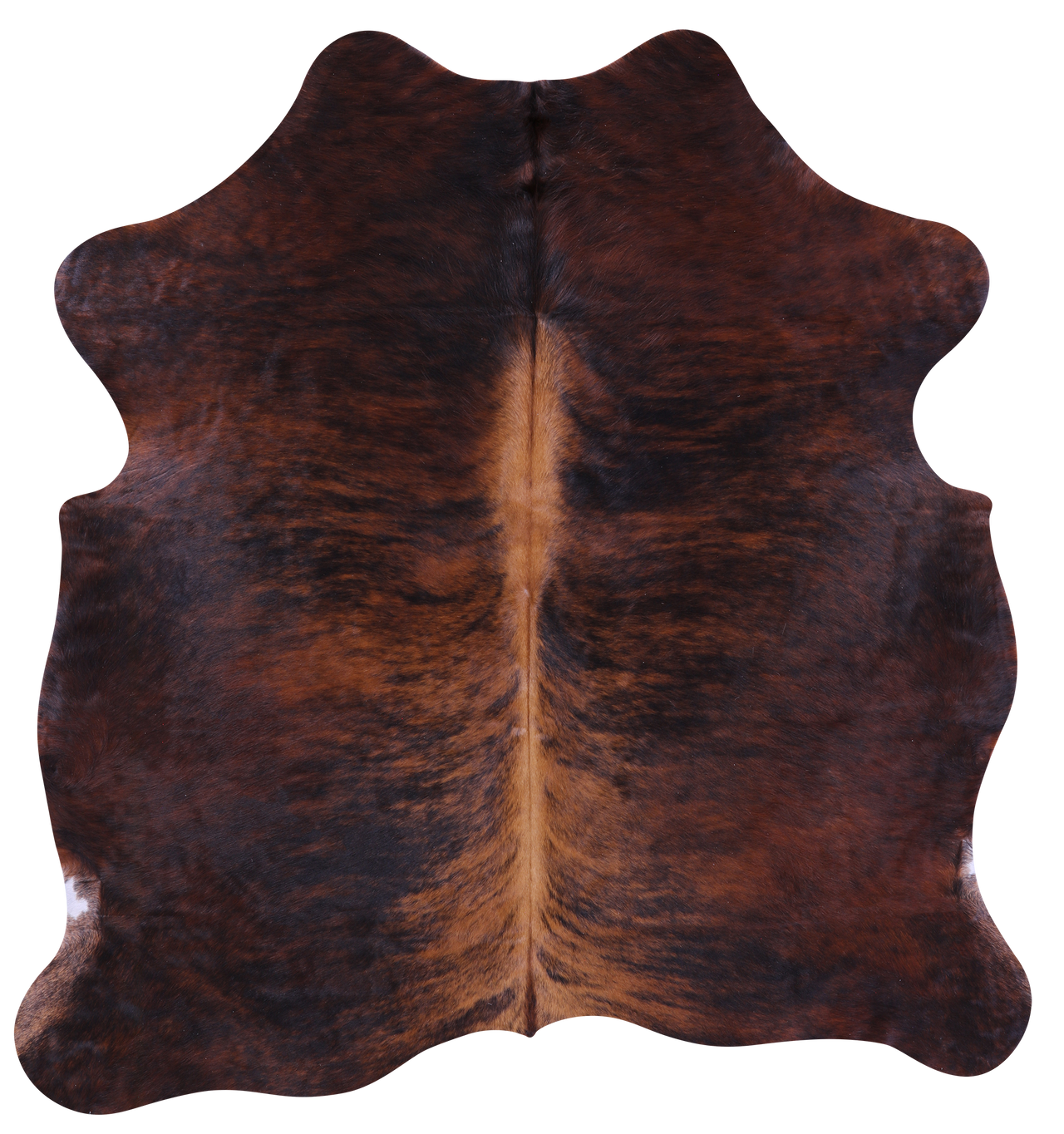 Brindle Natural Cowhide Rug - Medium 5'11"H x 5'8"W