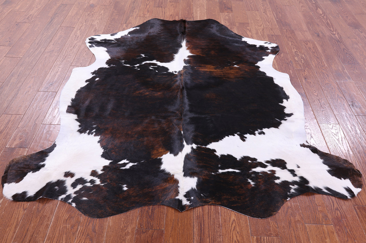 Tricolor Natural Cowhide Rug - Medium 6'3"H x 6'0"W