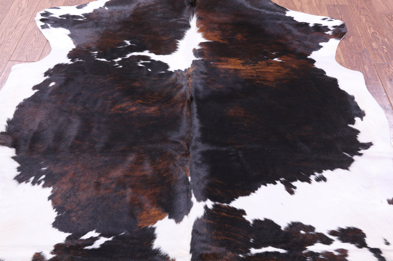 Tricolor Natural Cowhide Rug - Medium 6'3"H x 6'0"W