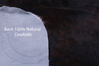 Thumbnail for Tricolor Natural Cowhide Rug - Medium 6'3