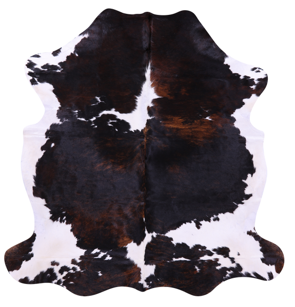 Tricolor Natural Cowhide Rug - Medium 6'3"H x 6'0"W